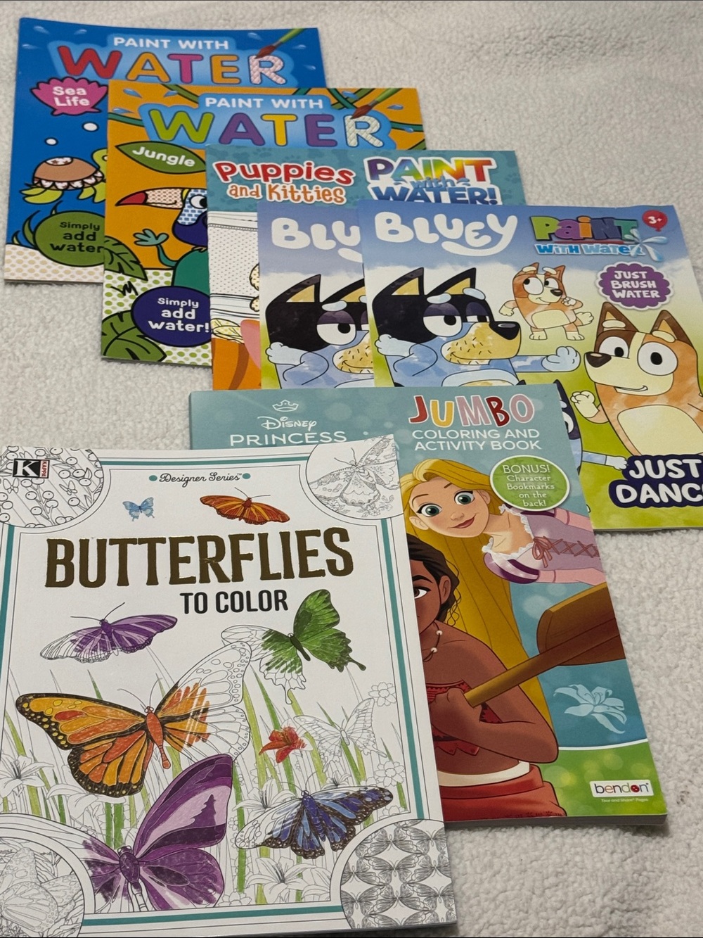Kids Coloring & Activity Book Pack - Blue, Yellow, Green, Purple